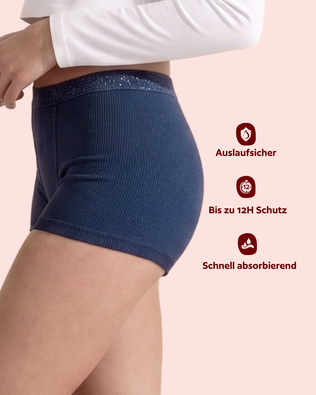 Periodenunterwäsche-Teen-Shorty-Navy