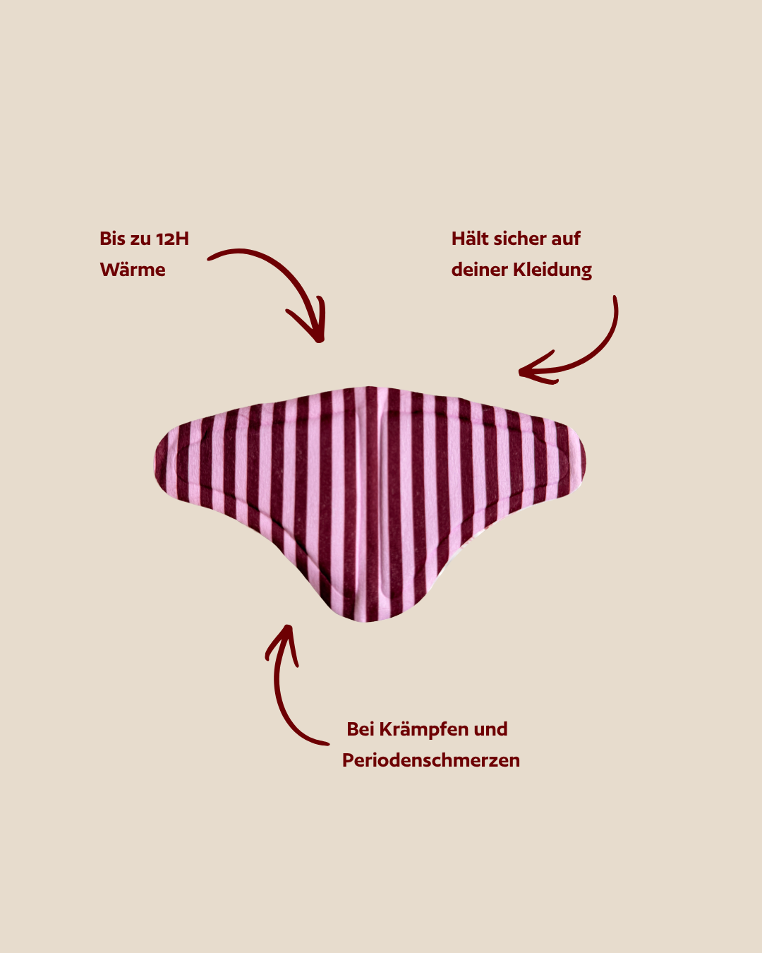 Wärmepads bei Krämpfen und Periodenschmerzen, 2 Stück