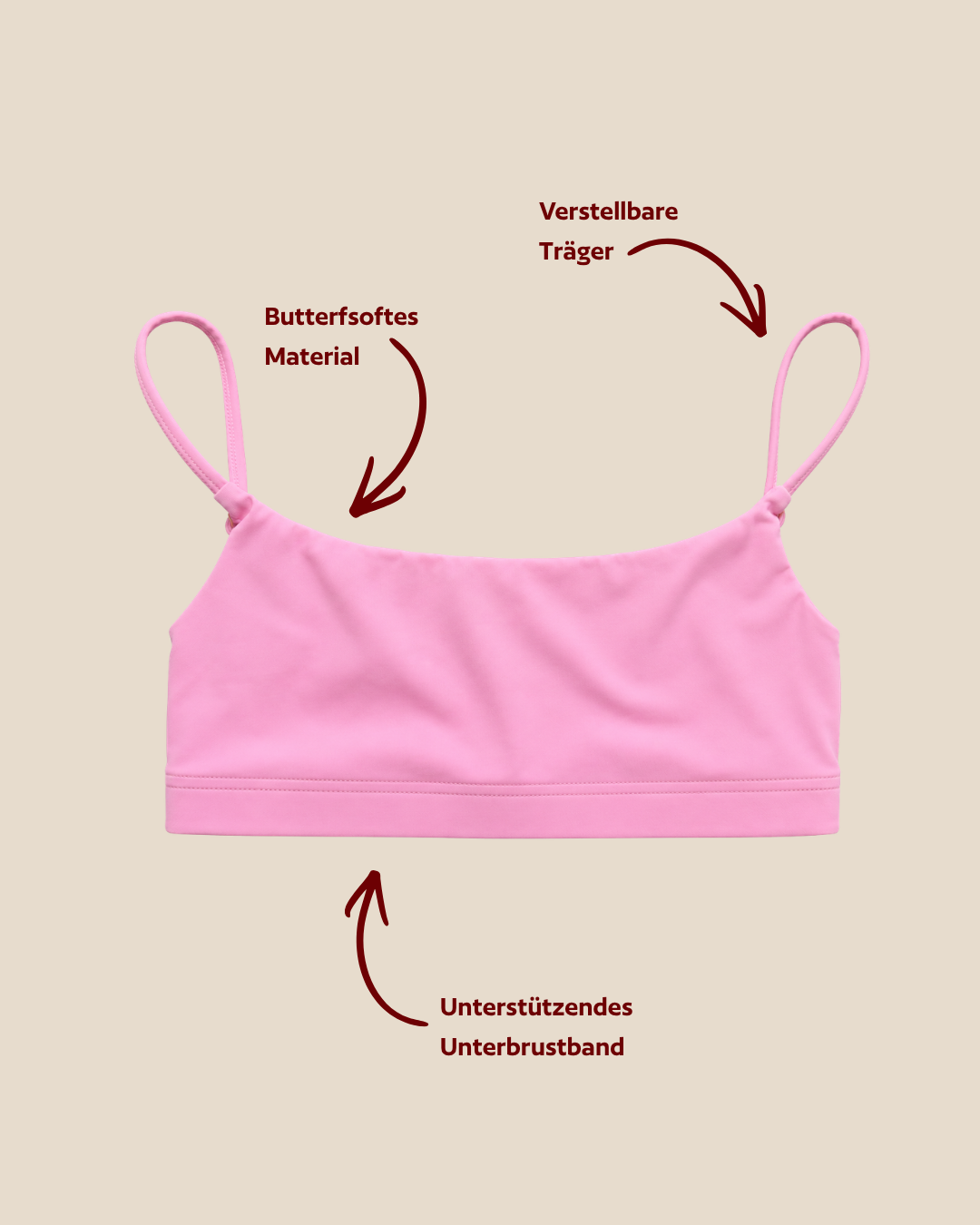 Bralette-Nylon-Pink Limited Edition