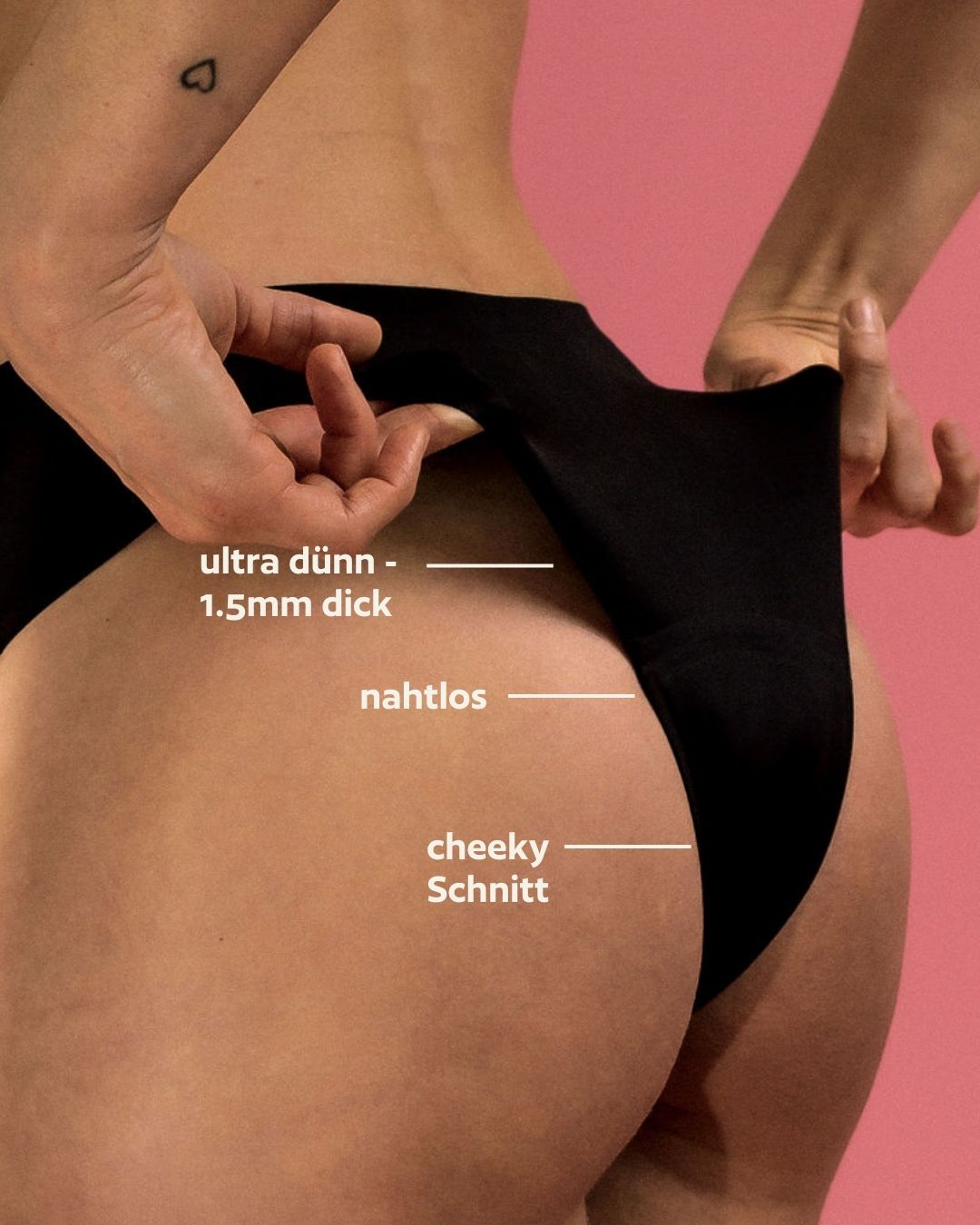 Periodenunterwäsche - Cheeky - Schwarz