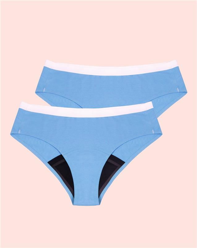 Periodenunterwäsche - Hipster - Blau