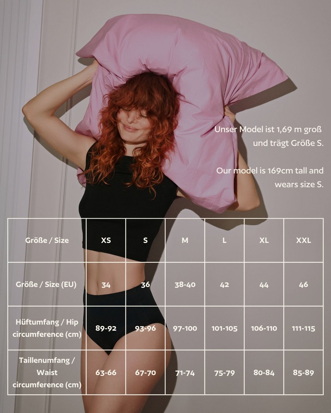 dais Night High Waist getragen — bequemer Sitz beim Schlafen