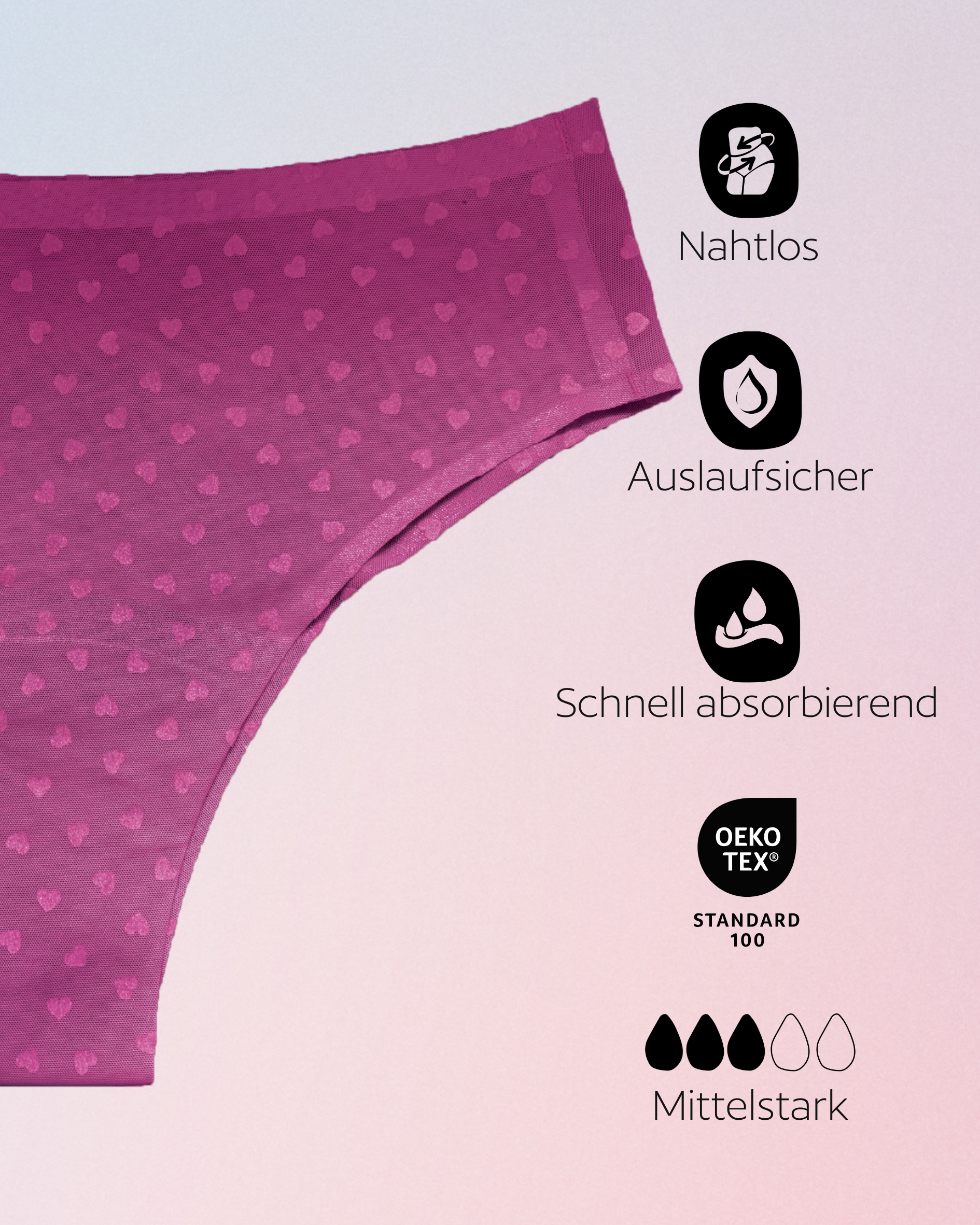 Periodenunterwäsche - Cheeky - Breast Cancer Awareness Limited Edition