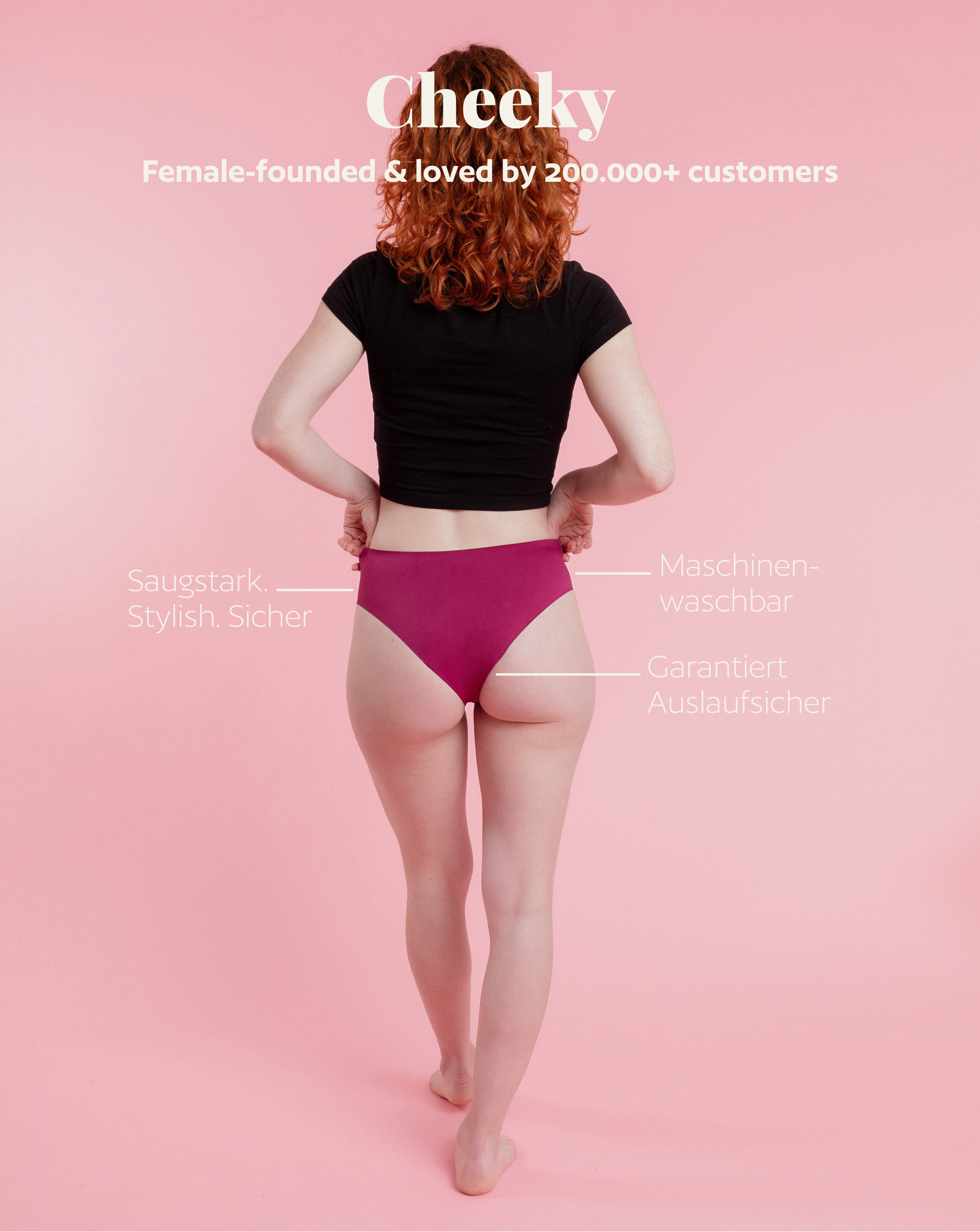 Periodenunterwäsche - Cheeky - Berry