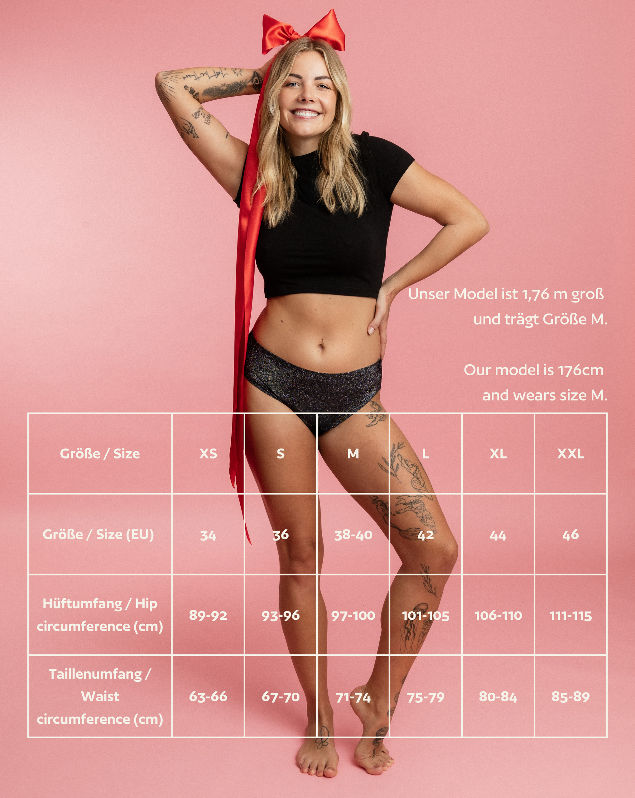 Periodenunterwäsche - Cheeky - Glitzer Schwarz