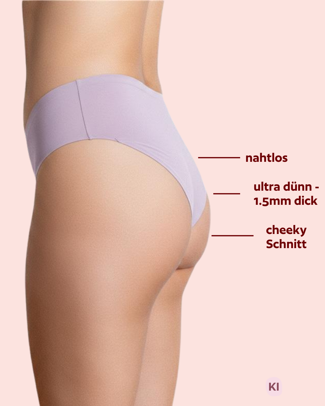 Periodenunterwäsche - Cheeky - Lilac Limited Edition