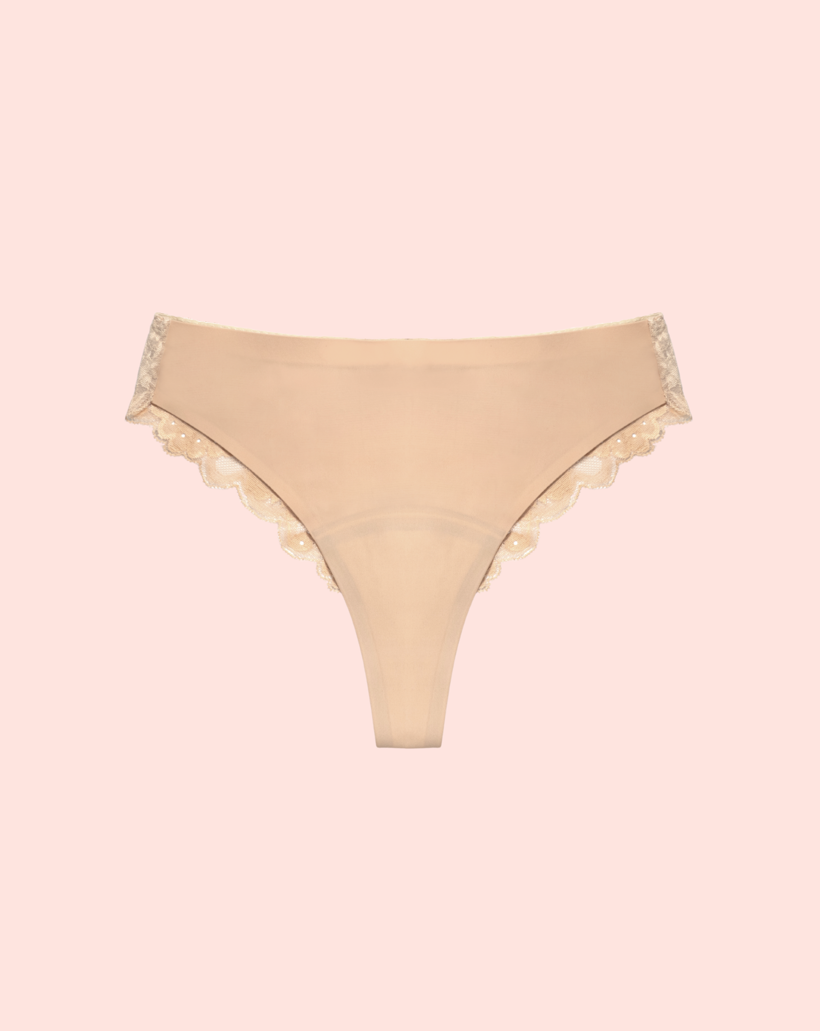 Daily - Brazilian mit Spitze - Beige