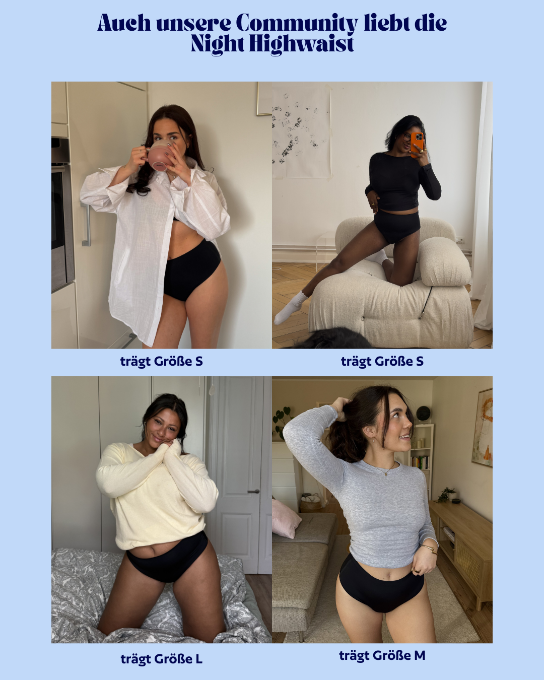 Periodenunterwäsche - Night - High Waist