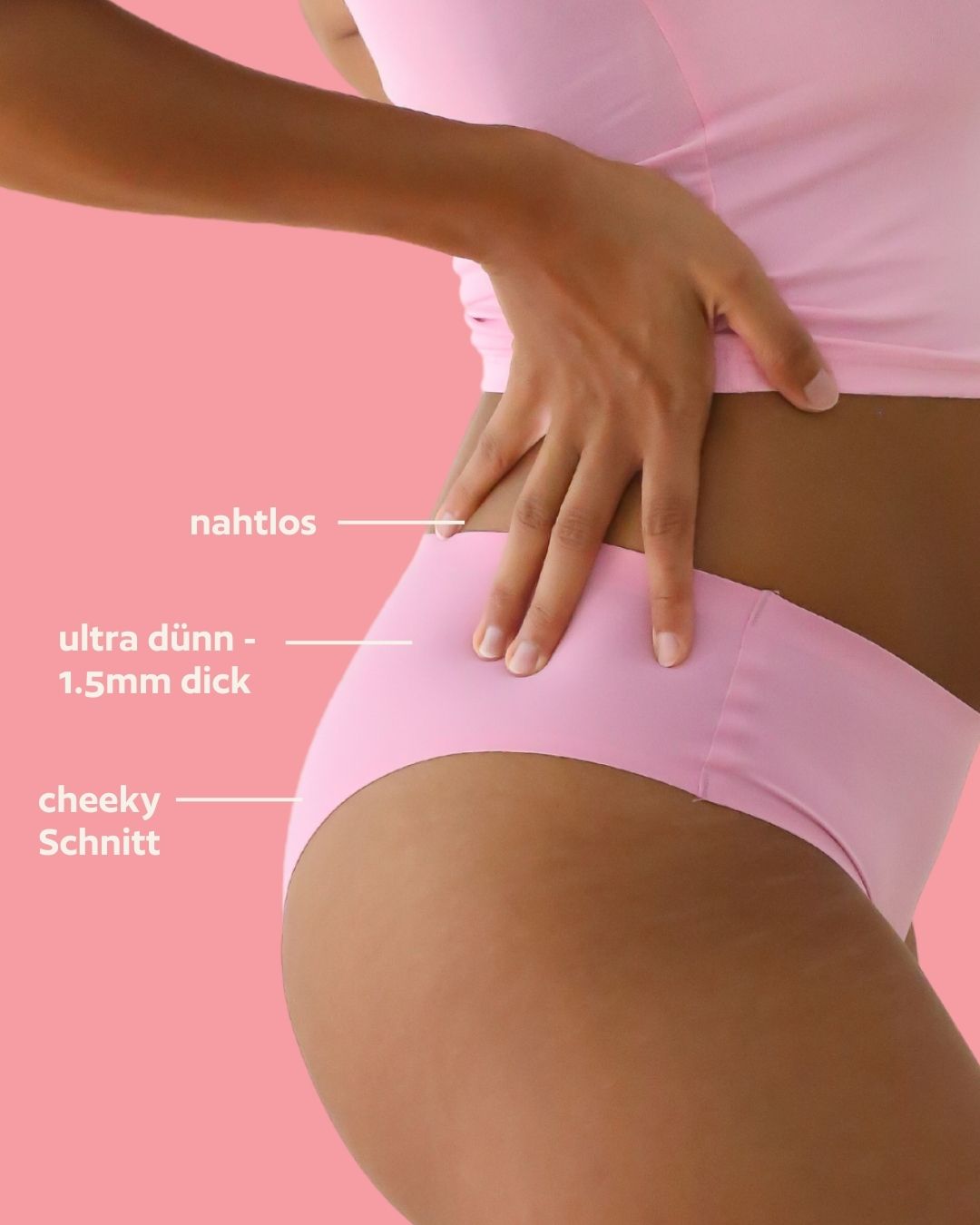 Periodenunterwäsche - Cheeky - Pink