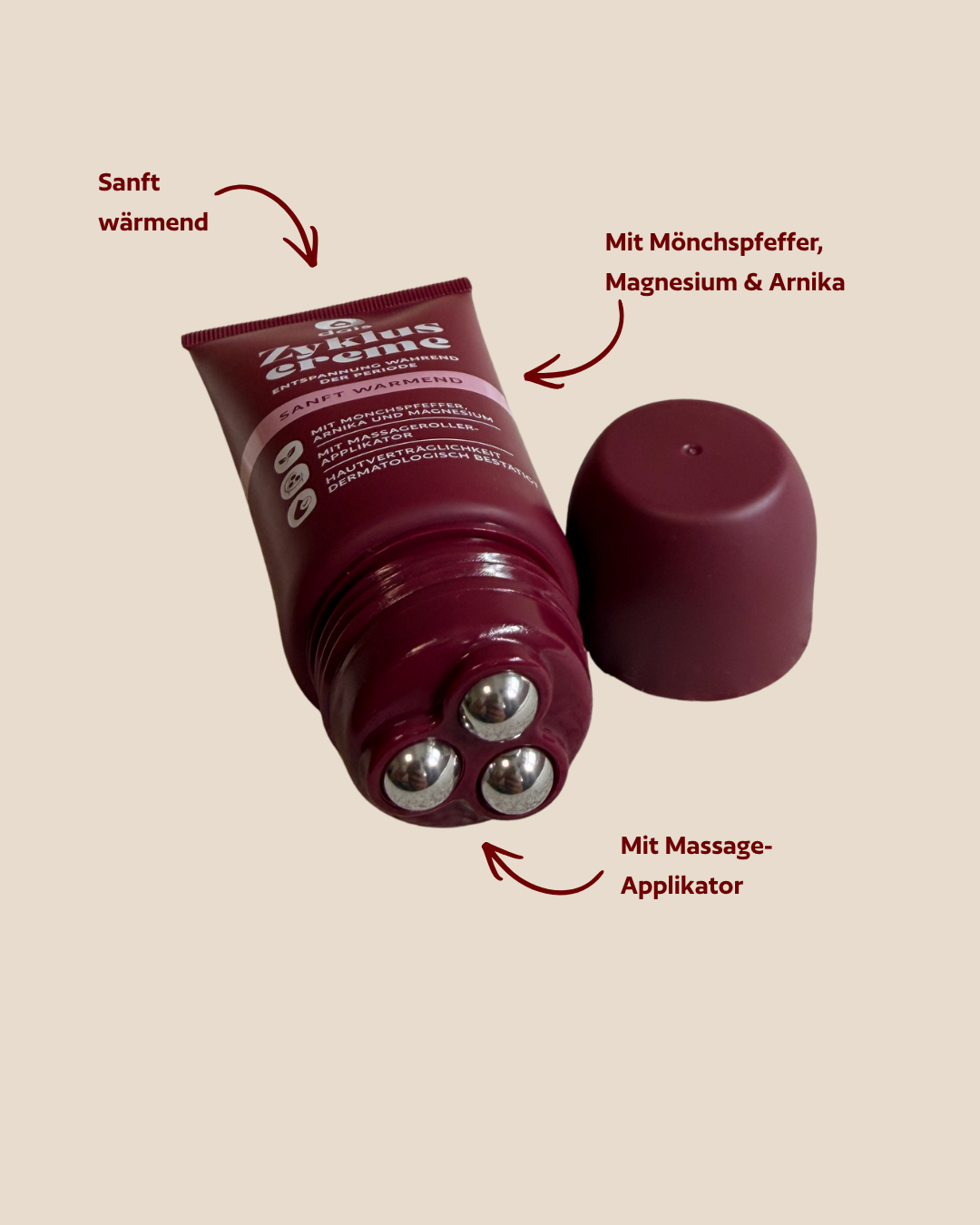 Zykluscreme mit Massage-Applikator, 75 ml