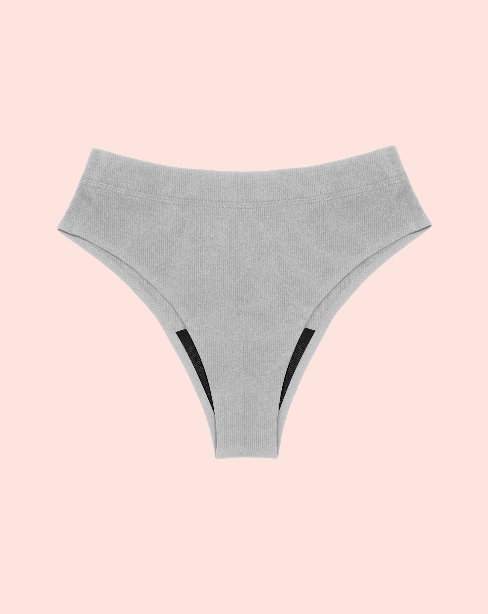 Periodenunterwäsche - Cheeky Ribbed - Grau