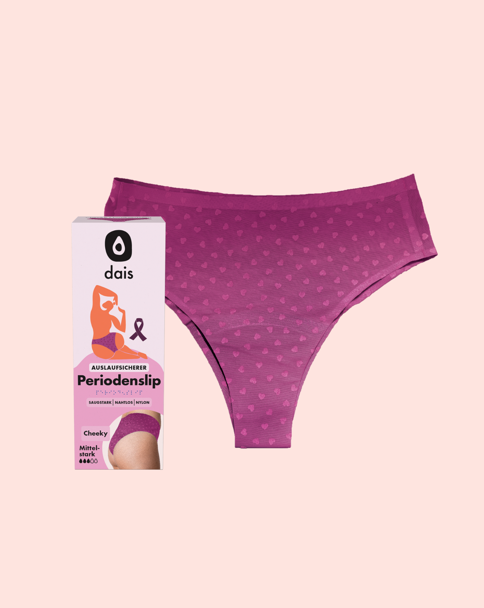 Periodenunterwäsche – Cheeky –  Breast Cancer Awareness Limited Edition