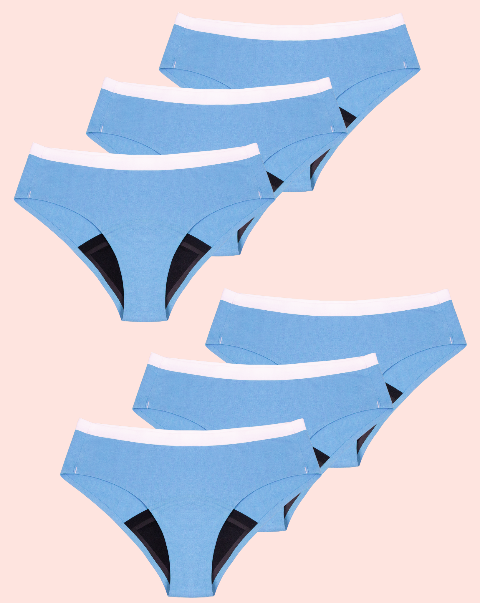 Periodenunterwäsche - Hipster - Blau