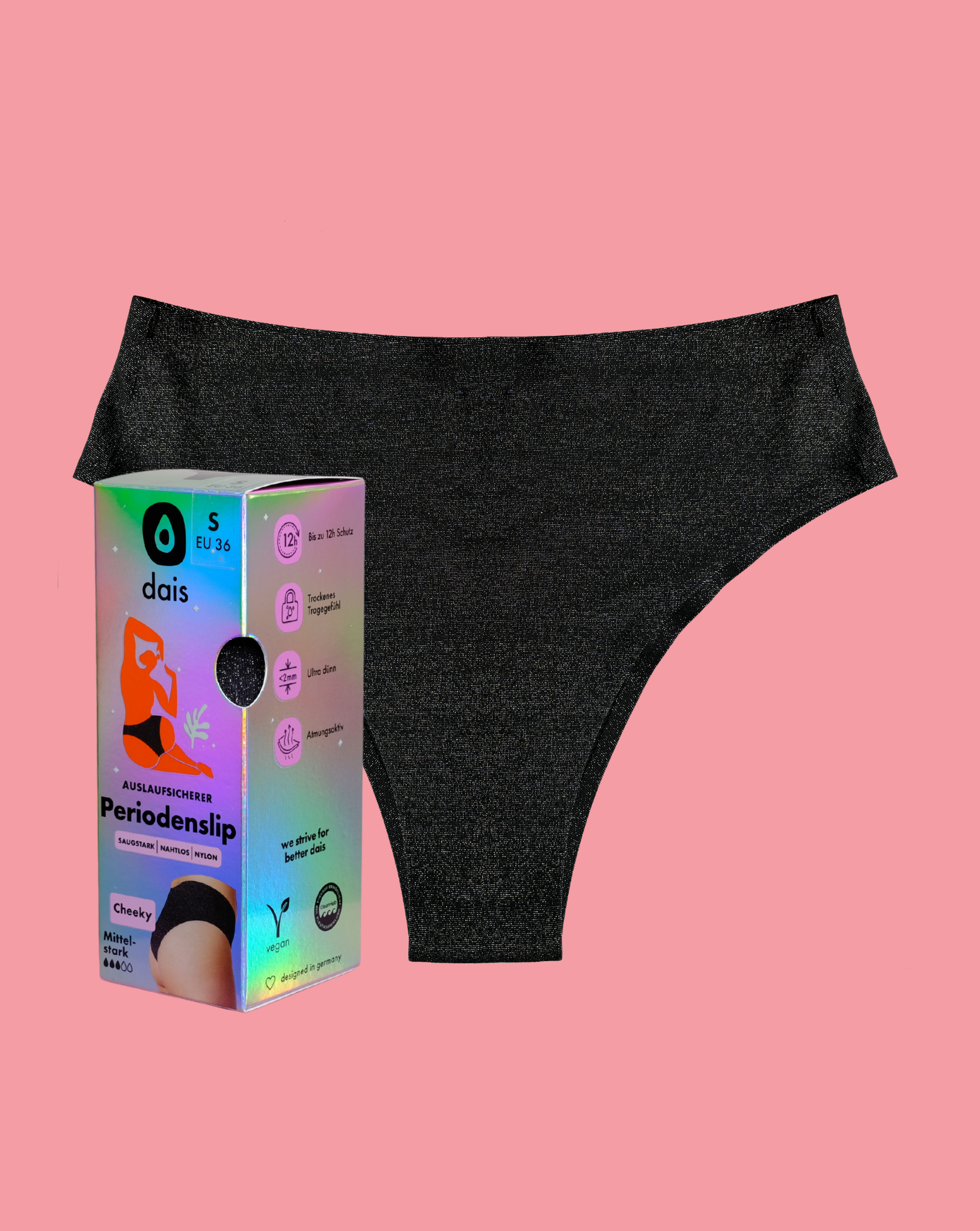 Special Edition Periodenslip- Cheeky Nylon Sparkle