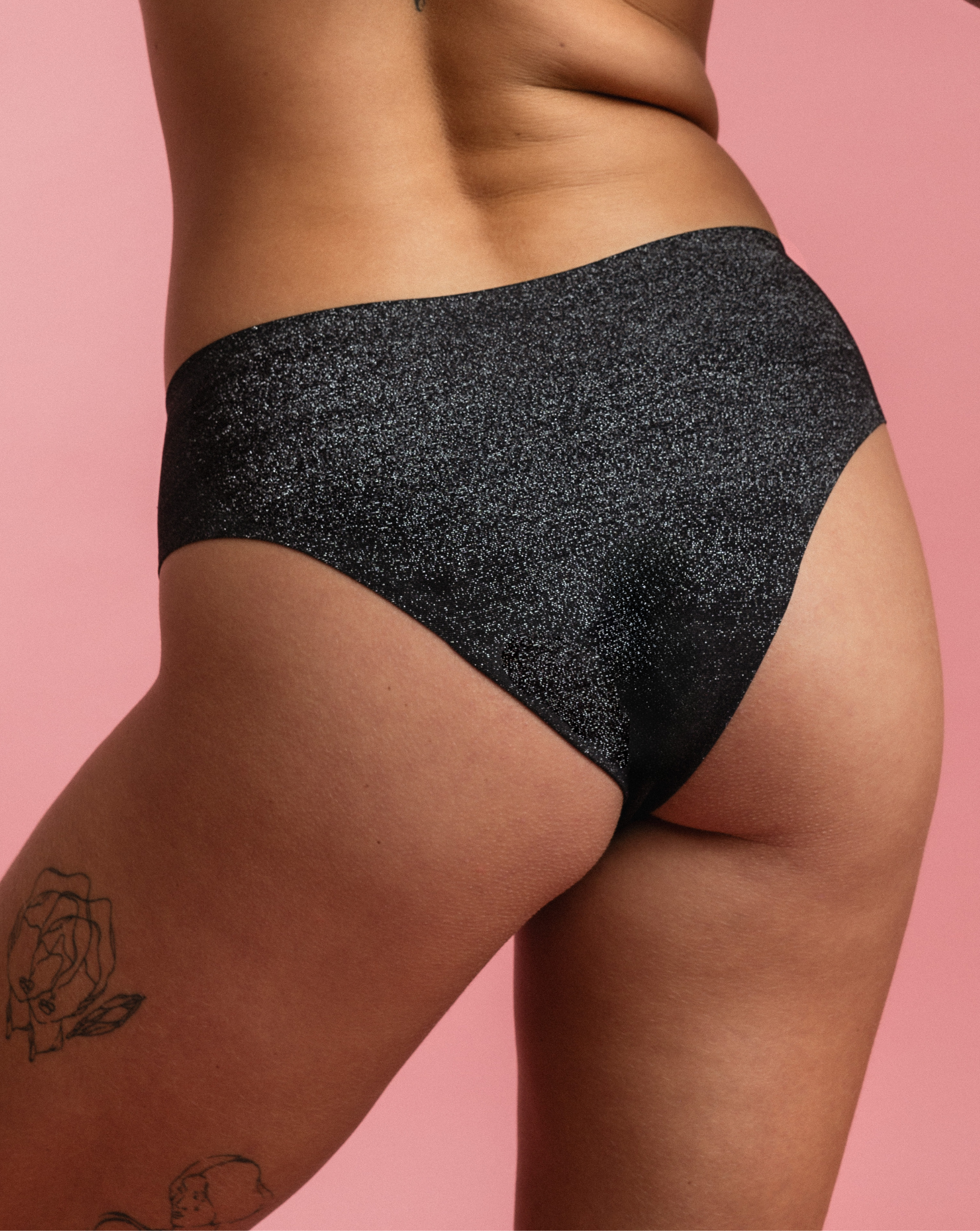 Periodenunterwäsche - Cheeky - Glitzer Schwarz