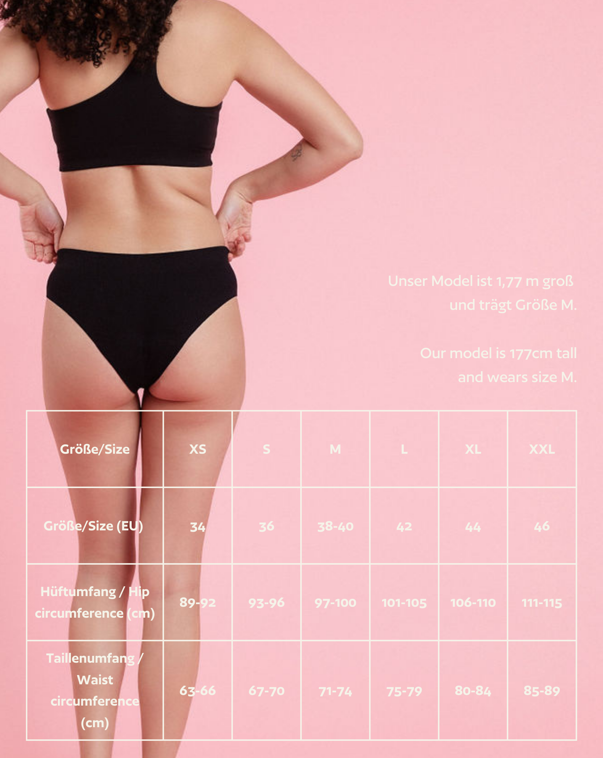 Periodenunterwäsche - Cheeky Ribbed - Schwarz