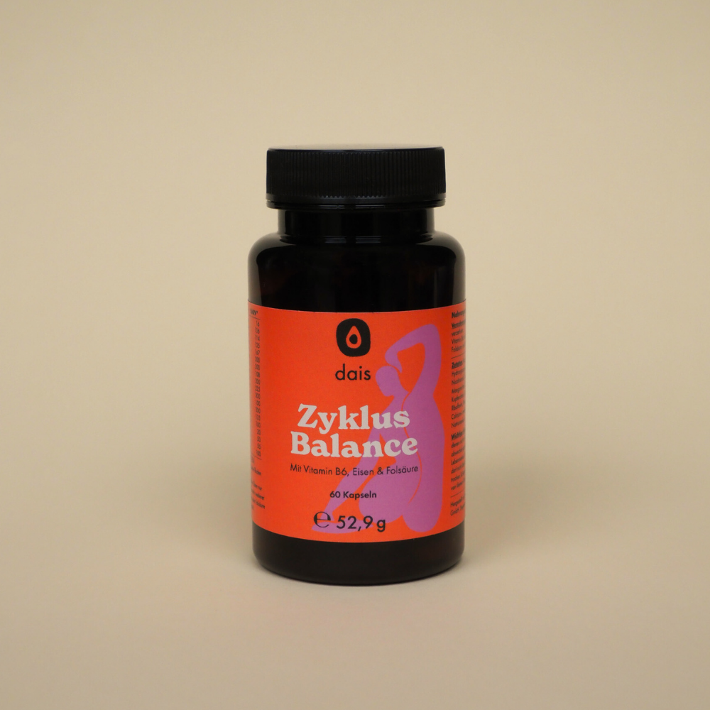 Hero image dais cycle balance supplements packaging