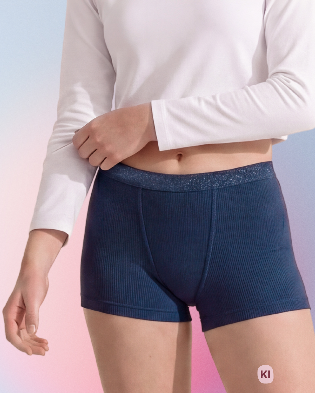 Periodenunterwäsche-Teen-Shorty-Navy
