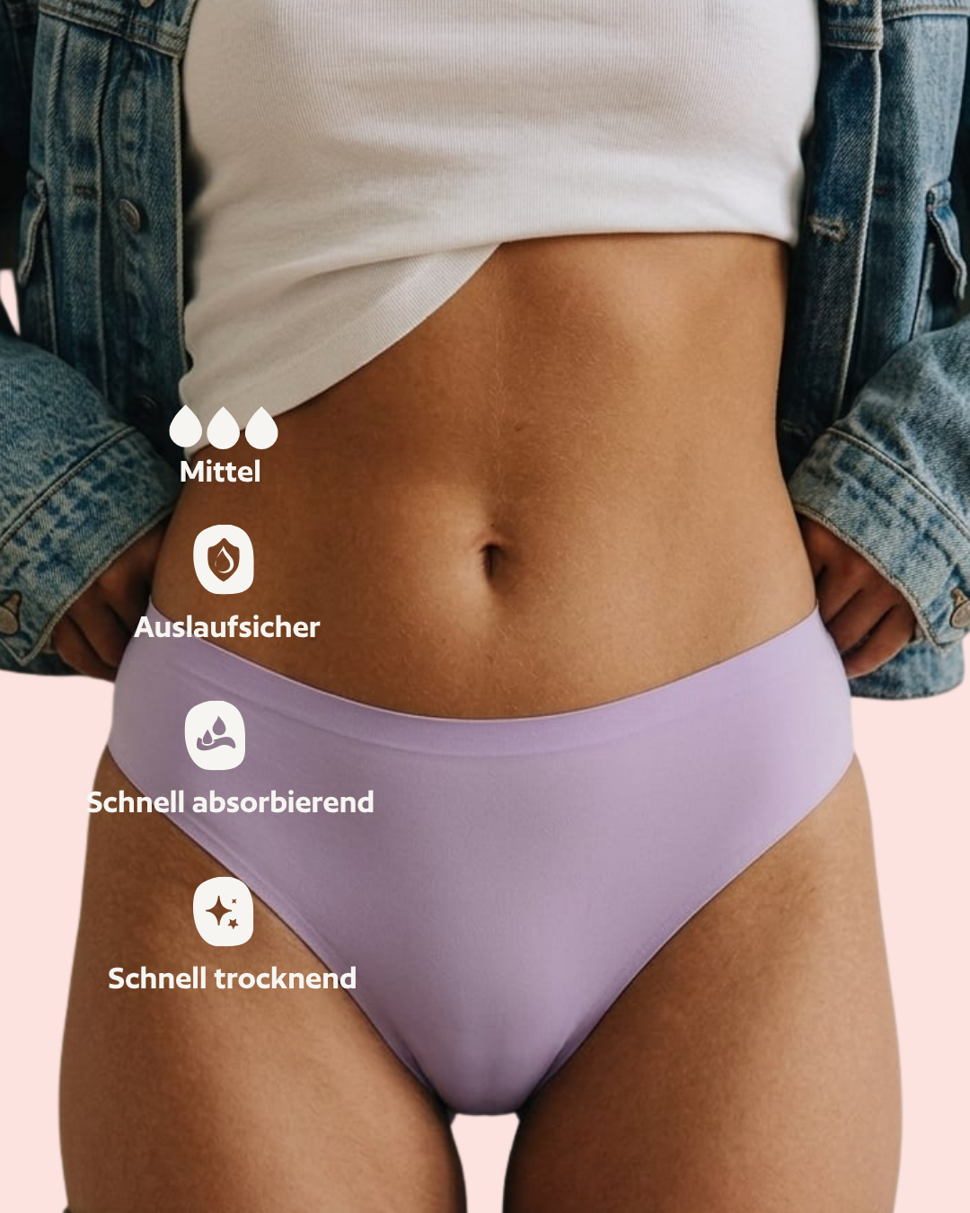 Periodenunterwäsche - Cheeky - Lilac Limited Edition