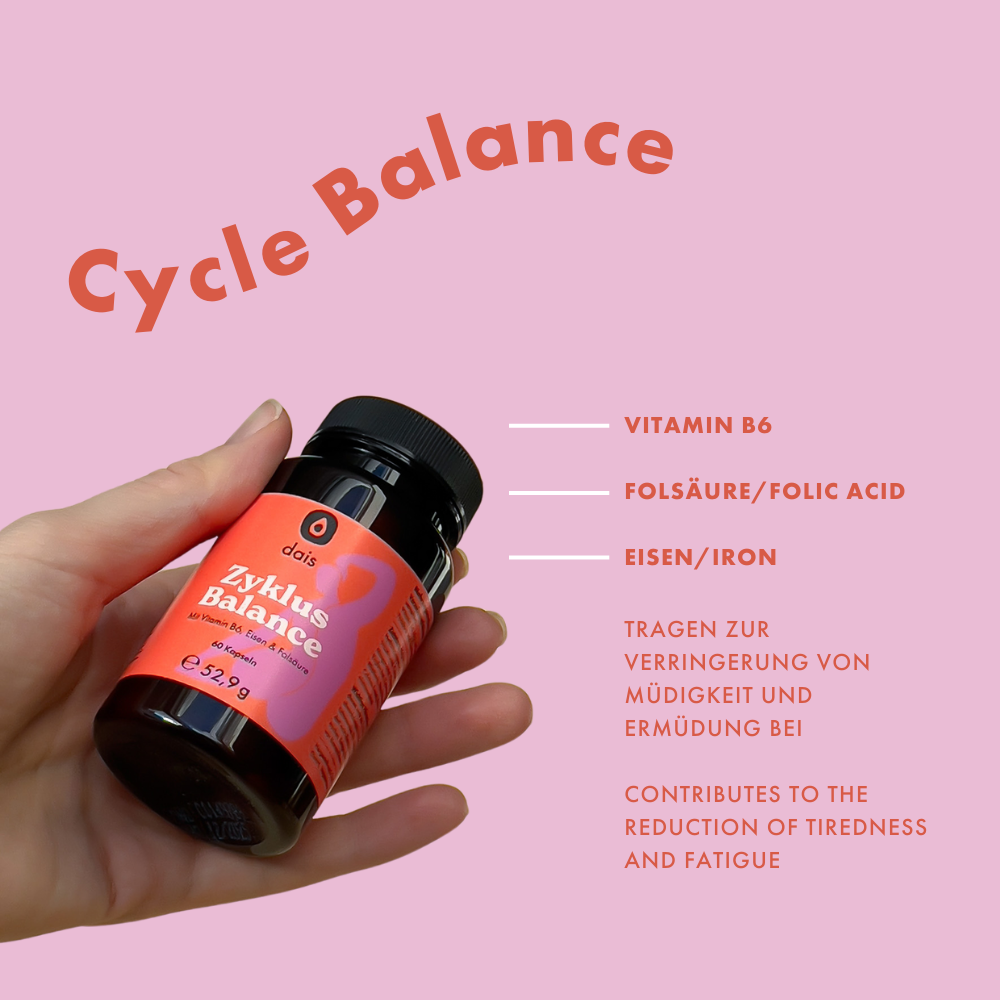 dais cycle balance supplements contribute to the reduction of tiredness and fatigue 