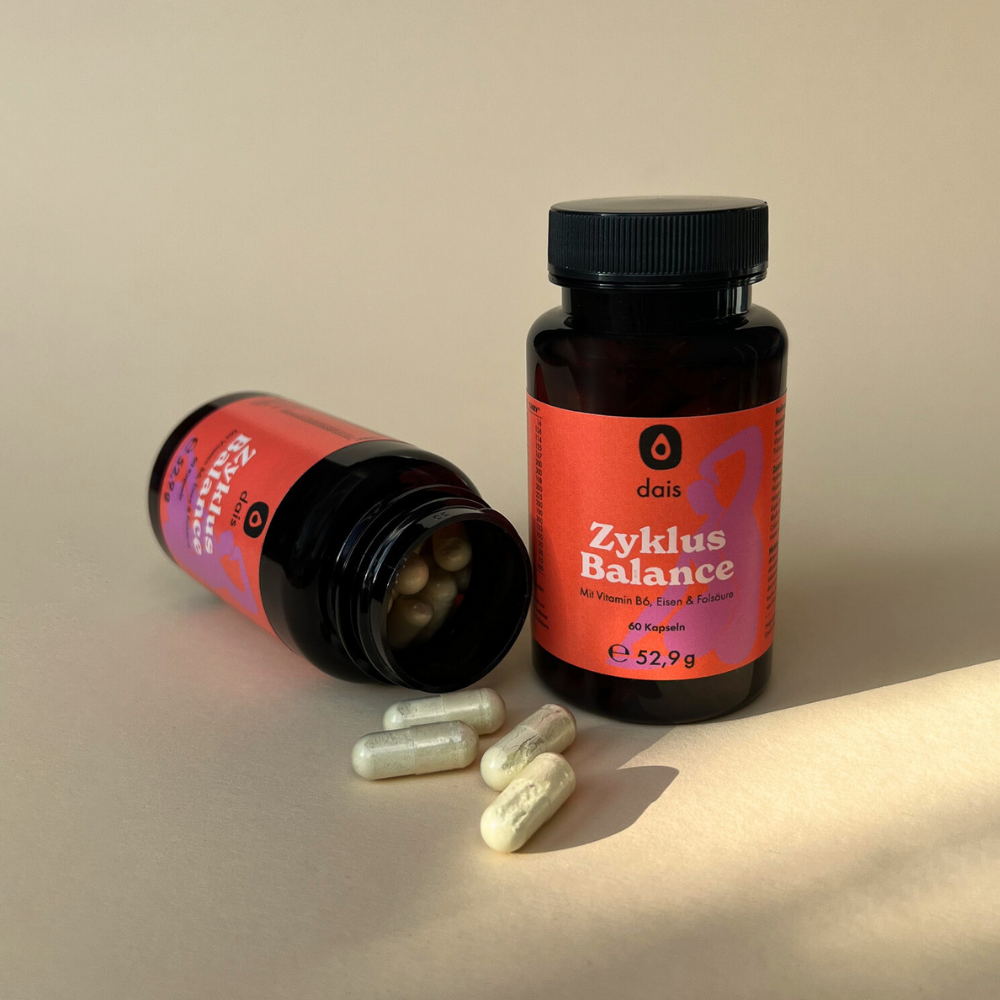 dais cycle balance supplements with 2 products and the pills