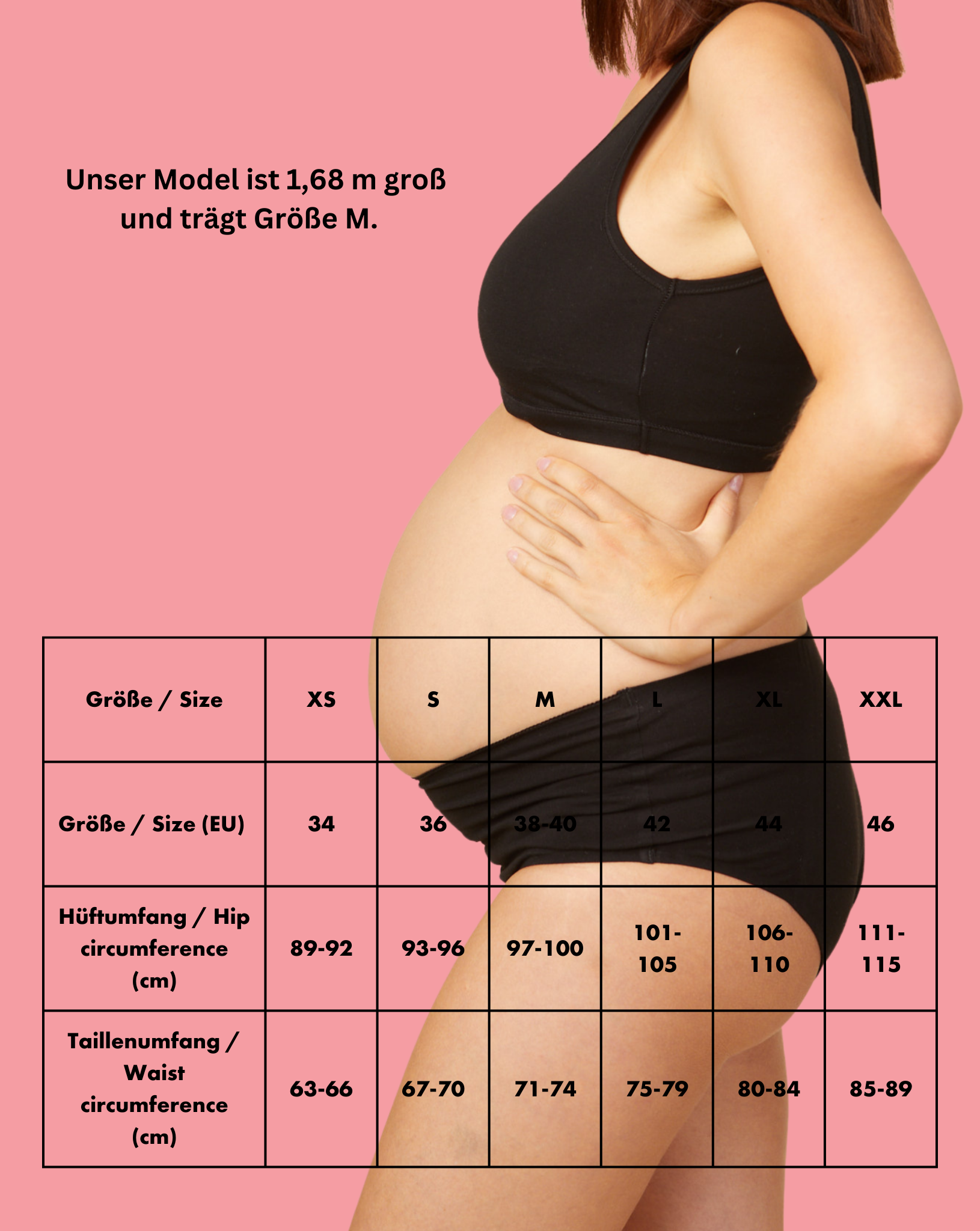 2 x Bundle- Maternity Absorbent Underwear- High Waist, V-Shaped Cut